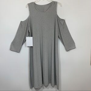 3/4 Cold Shoulder T-Shirt Dress (FLAW)